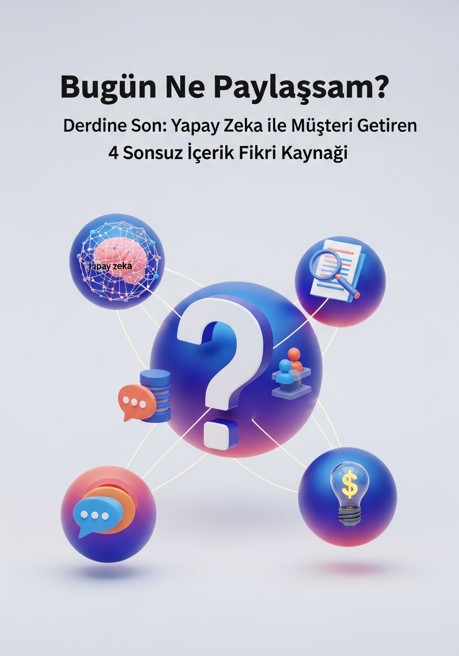 "Bugün Ne Paylaşsam?" Derdine Son: Yapay Zeka ile Müşteri Getiren 4 Sonsuz İçerik Fikri Kaynağı
