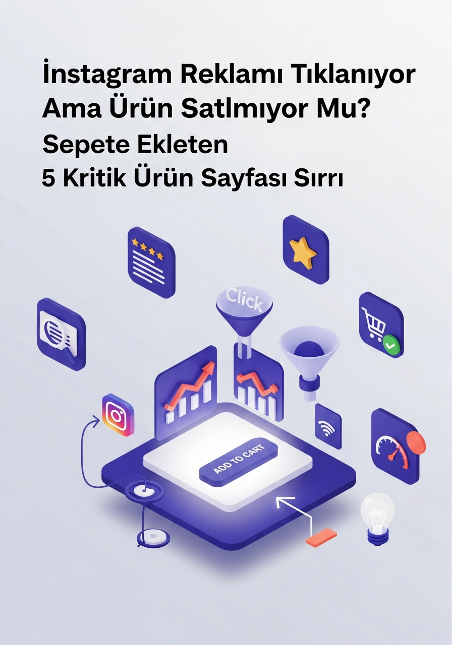 Instagram Reklamı Tıklanıyor Ama Ürün Satılmıyor mu? Sepete Ekleten 5 Kritik Ürün Sayfası Sırrı