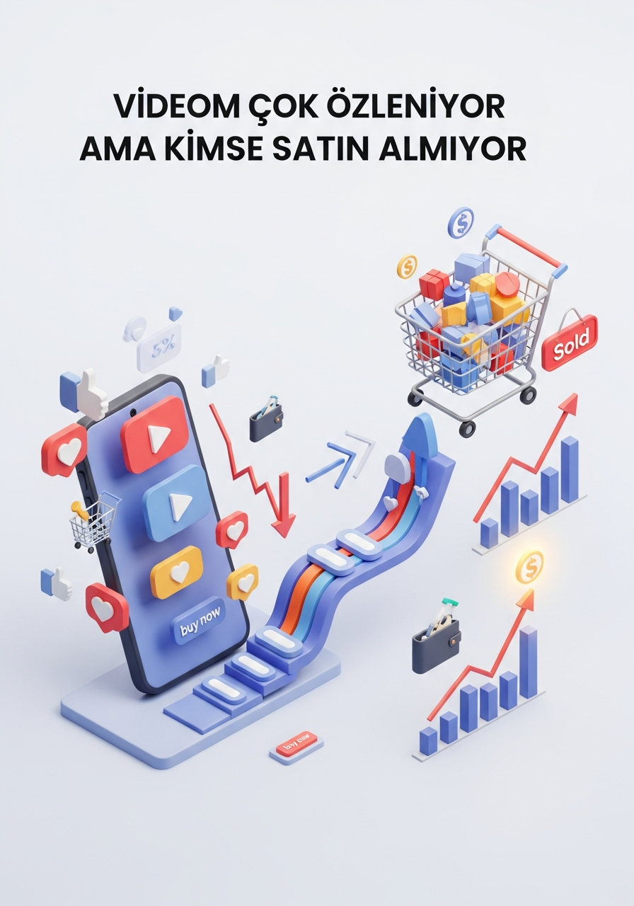 "Videom Çok İzleniyor Ama Kimse Satın Almıyor": Sosyal Medya Etkileşimini Satışa Çeviren 4 Adımlık Strateji